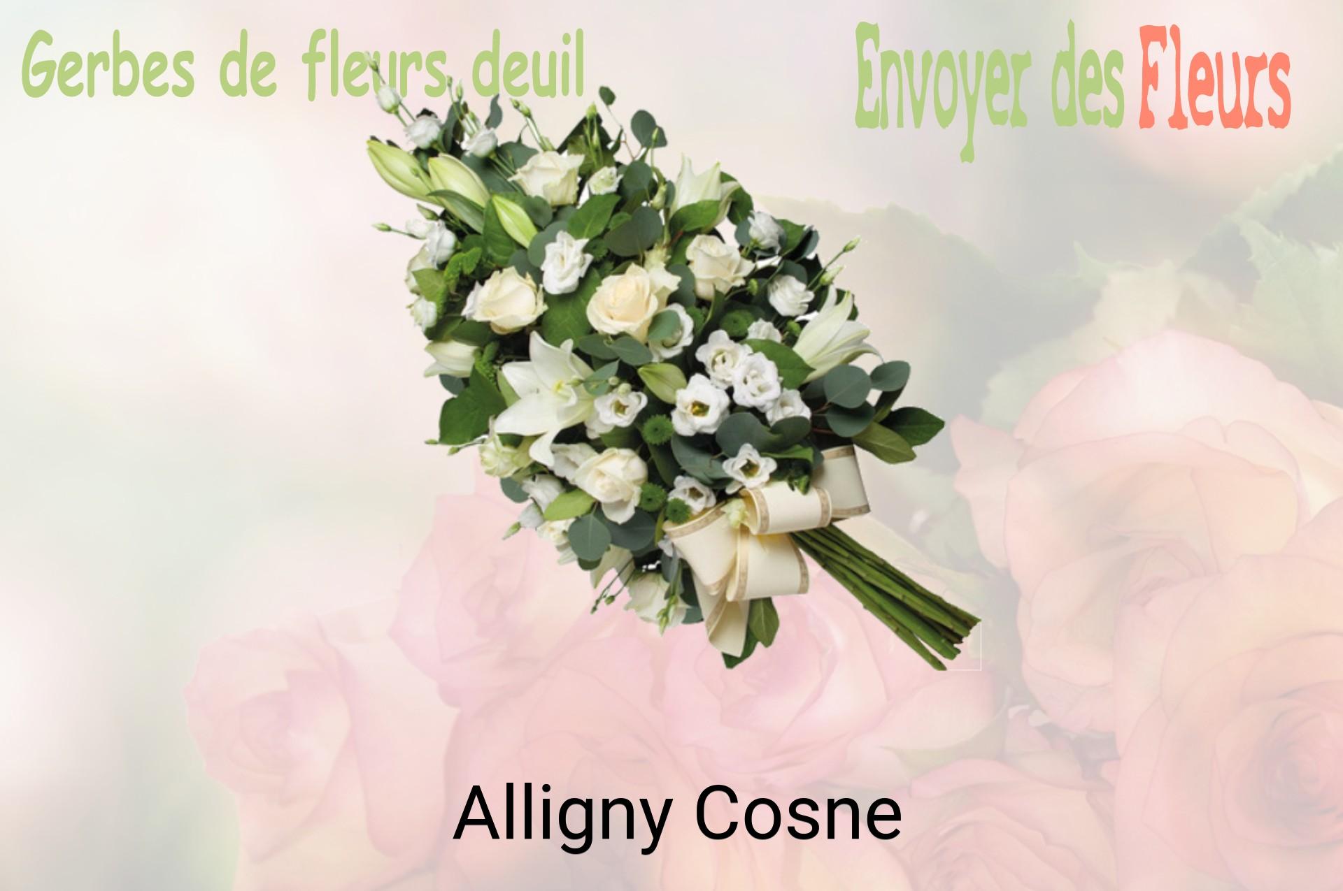 Gerbe de fleurs de deuil livrée à Alligny-Cosne